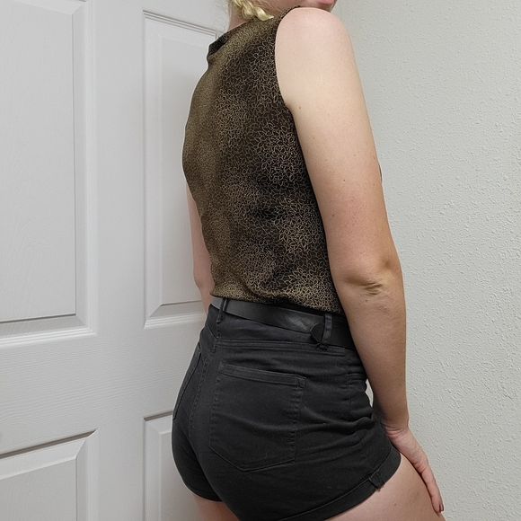 Brown Patterned Tank Top - Picture 3 of 6